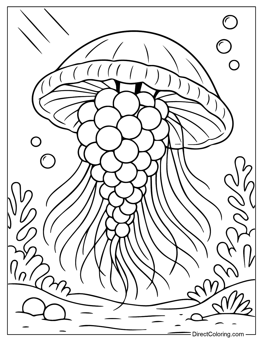 Graipussi Medussi Coloring Page